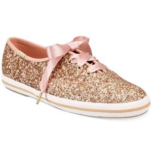 Kate Spade sparkly pink Keds